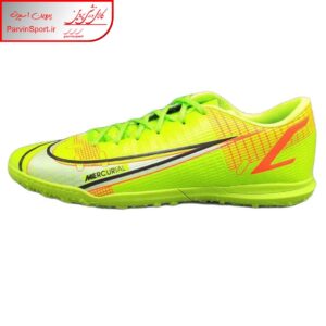 کفش فوتبال مدل چمن مصنوعی یاس رنگ فسفری