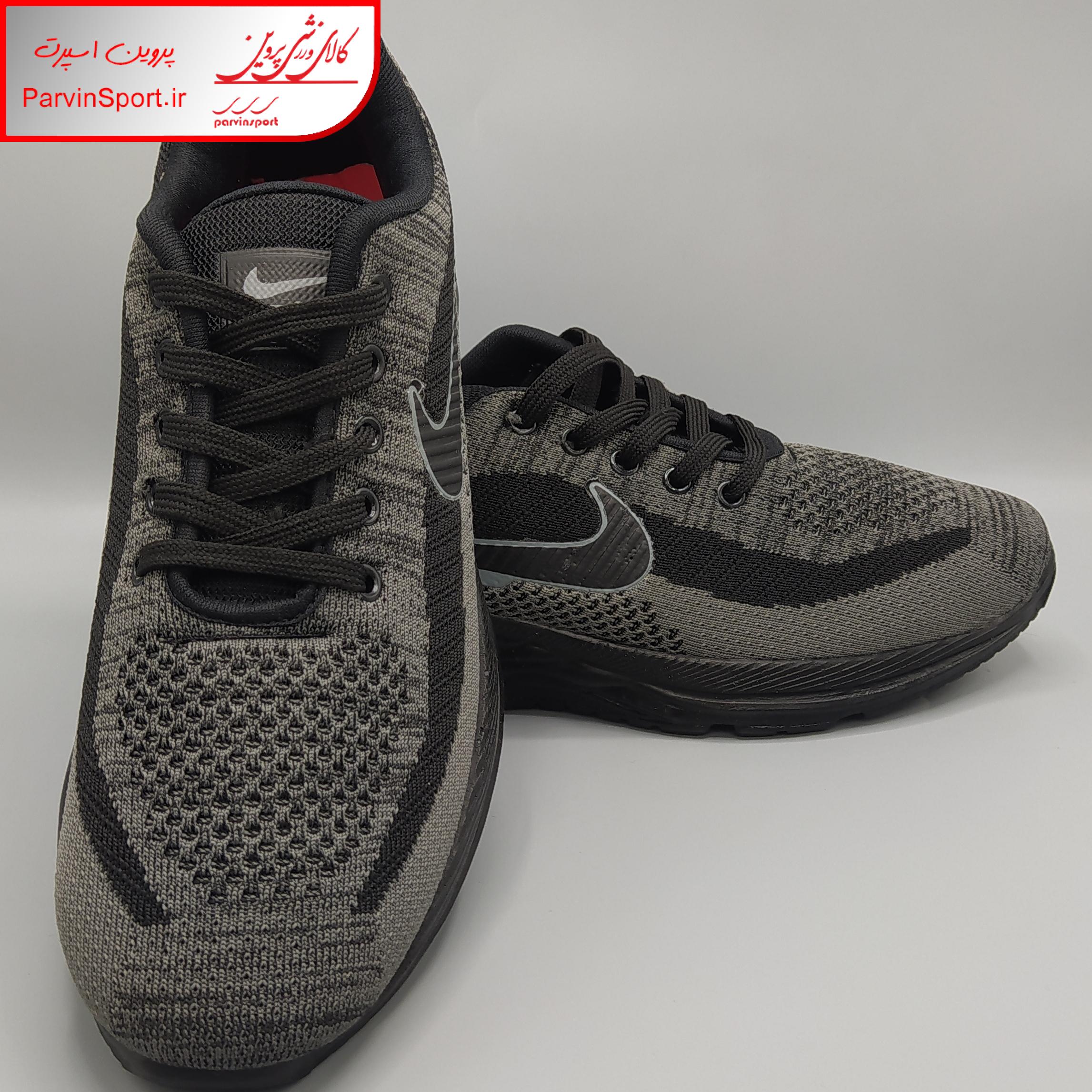 کفش پیاده روی مردانه مدل زوم دو رنگ مشکی