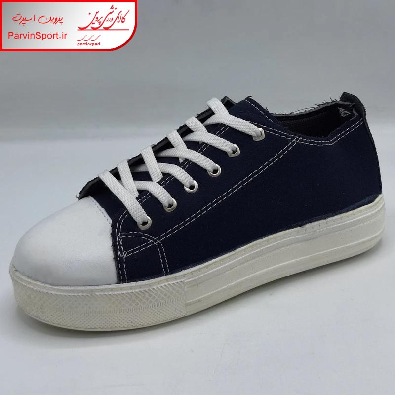 کفش پیاده روی زنانه مدل الستار لژدار رنگ سرمه ای - Image 3