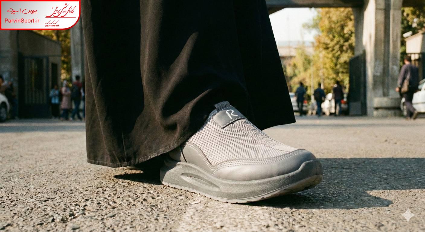 کفش پیاده روی زنانه مدل تورنتو رنگ طوسی - Image 2