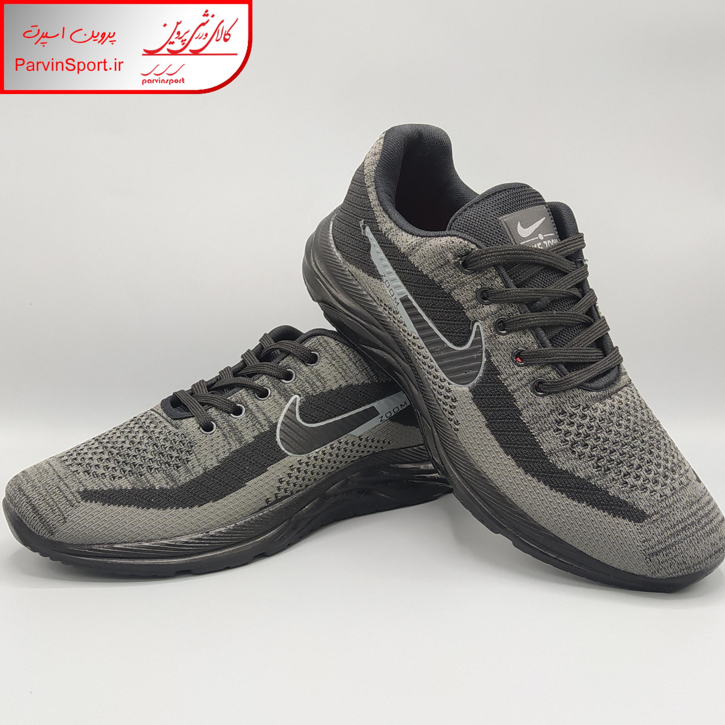 کفش پیاده روی مردانه مدل زوم دو رنگ مشکی