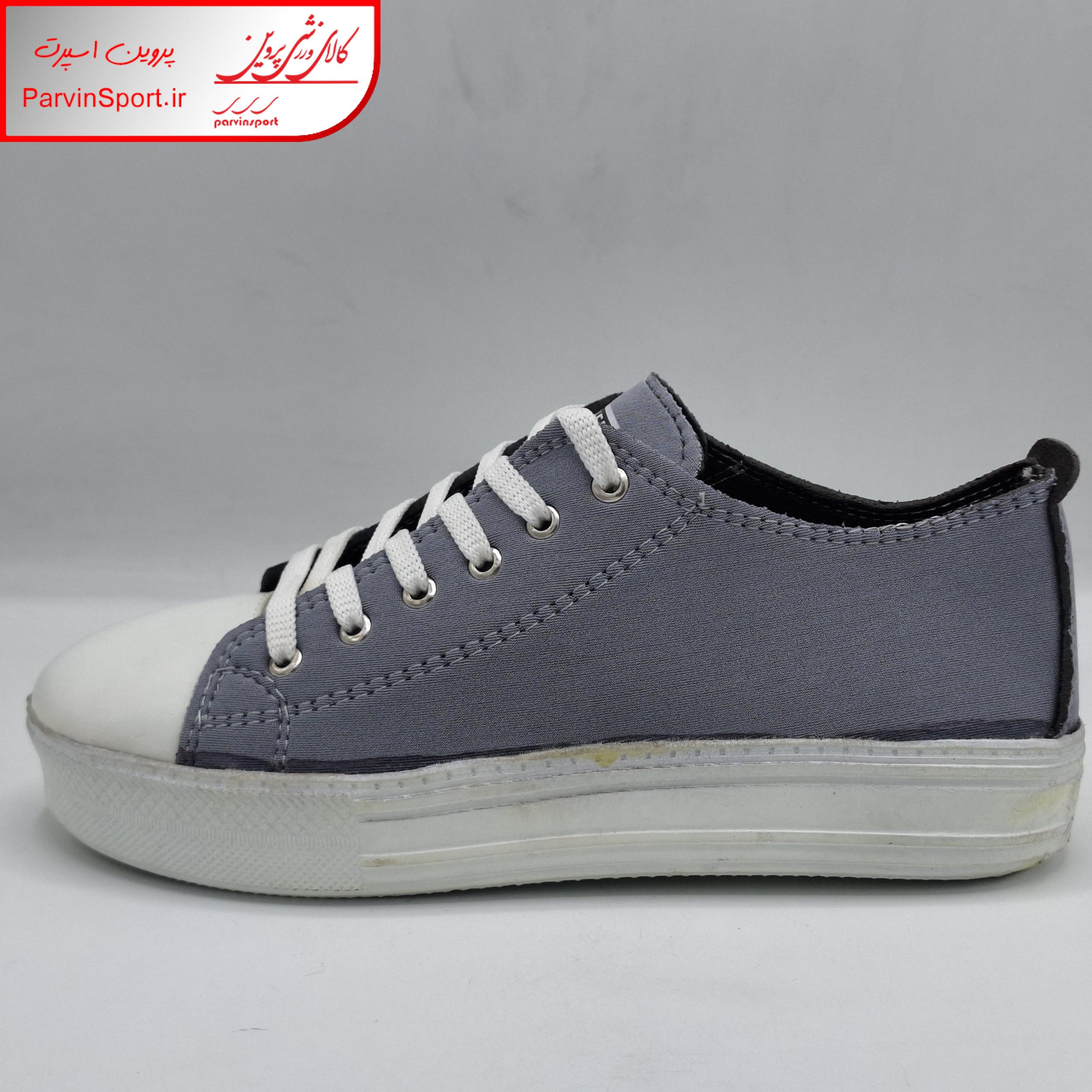 کفش پیاده روی زنانه مدل الستار لژدار رنگ طوسی