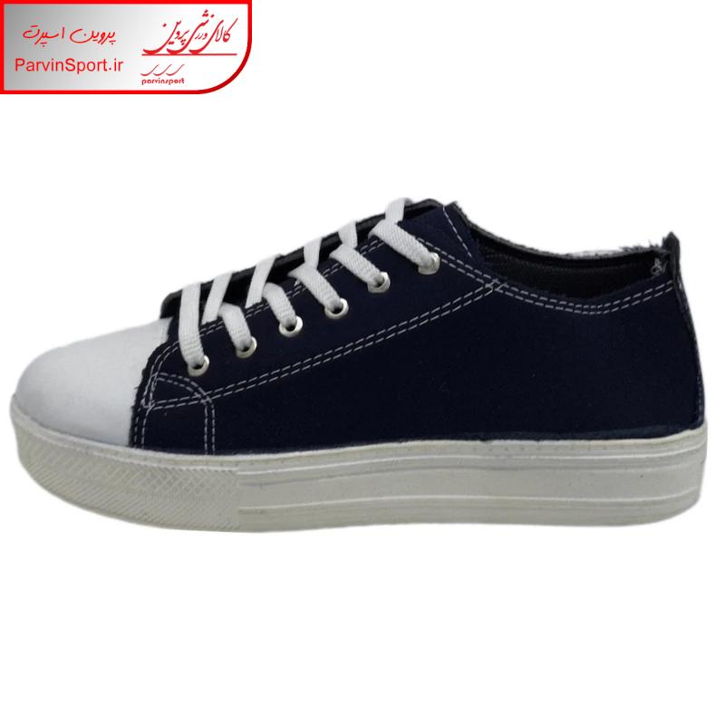 کفش پیاده روی زنانه مدل الستار لژدار رنگ سرمه ای