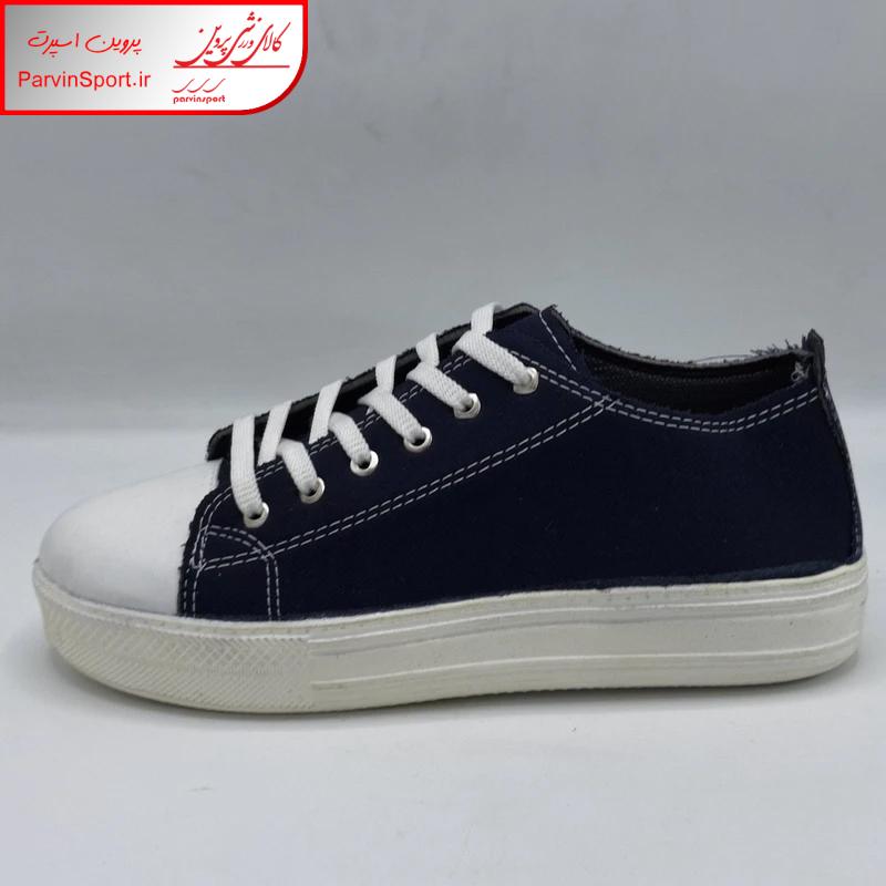 کفش پیاده روی زنانه مدل الستار لژدار رنگ سرمه ای - Image 4