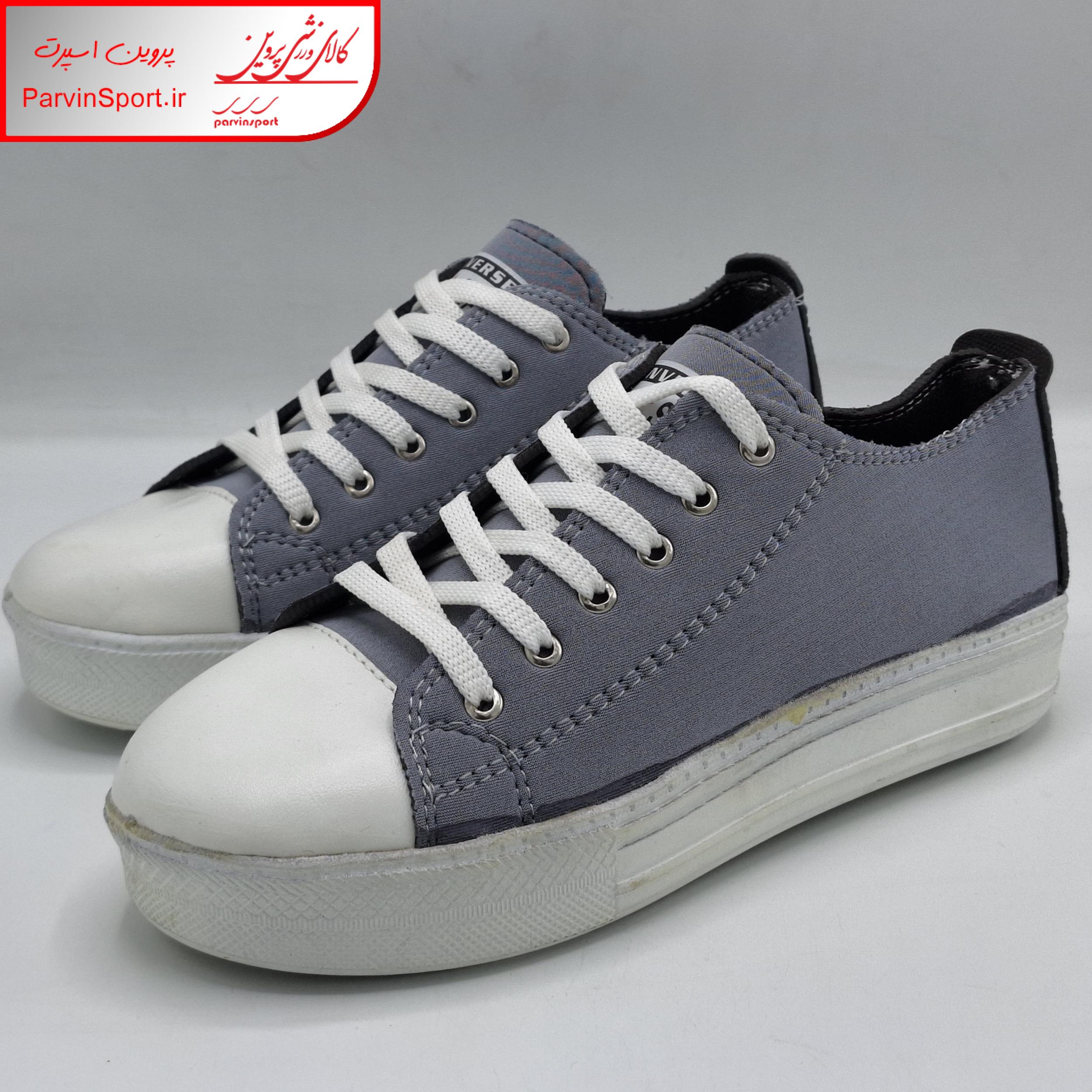 کفش پیاده روی زنانه مدل الستار لژدار رنگ طوسی