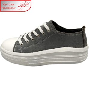 کفش پیاده روی زنانه مدل الستار لژدار رنگ طوسی