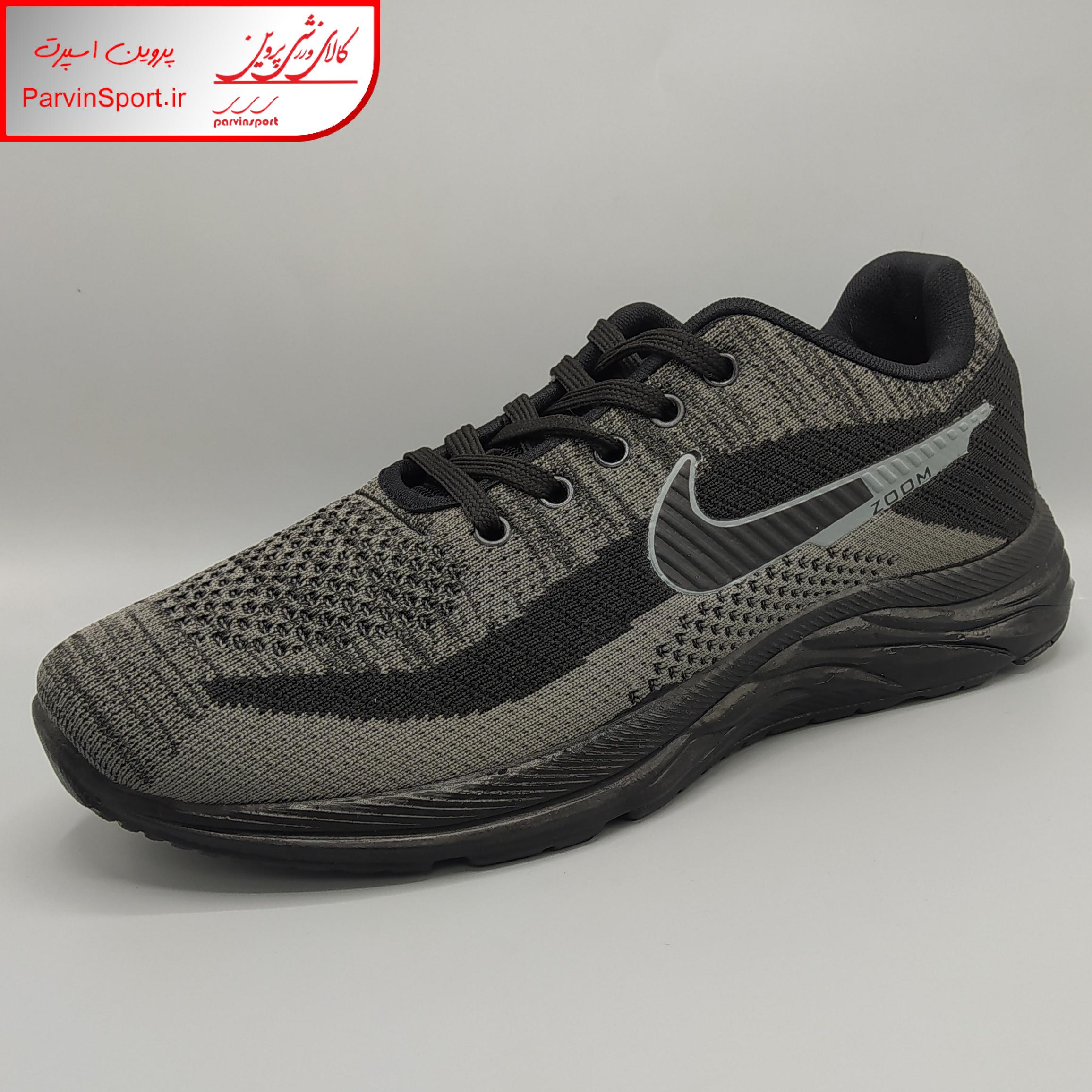 کفش پیاده روی مردانه مدل زوم دو رنگ مشکی