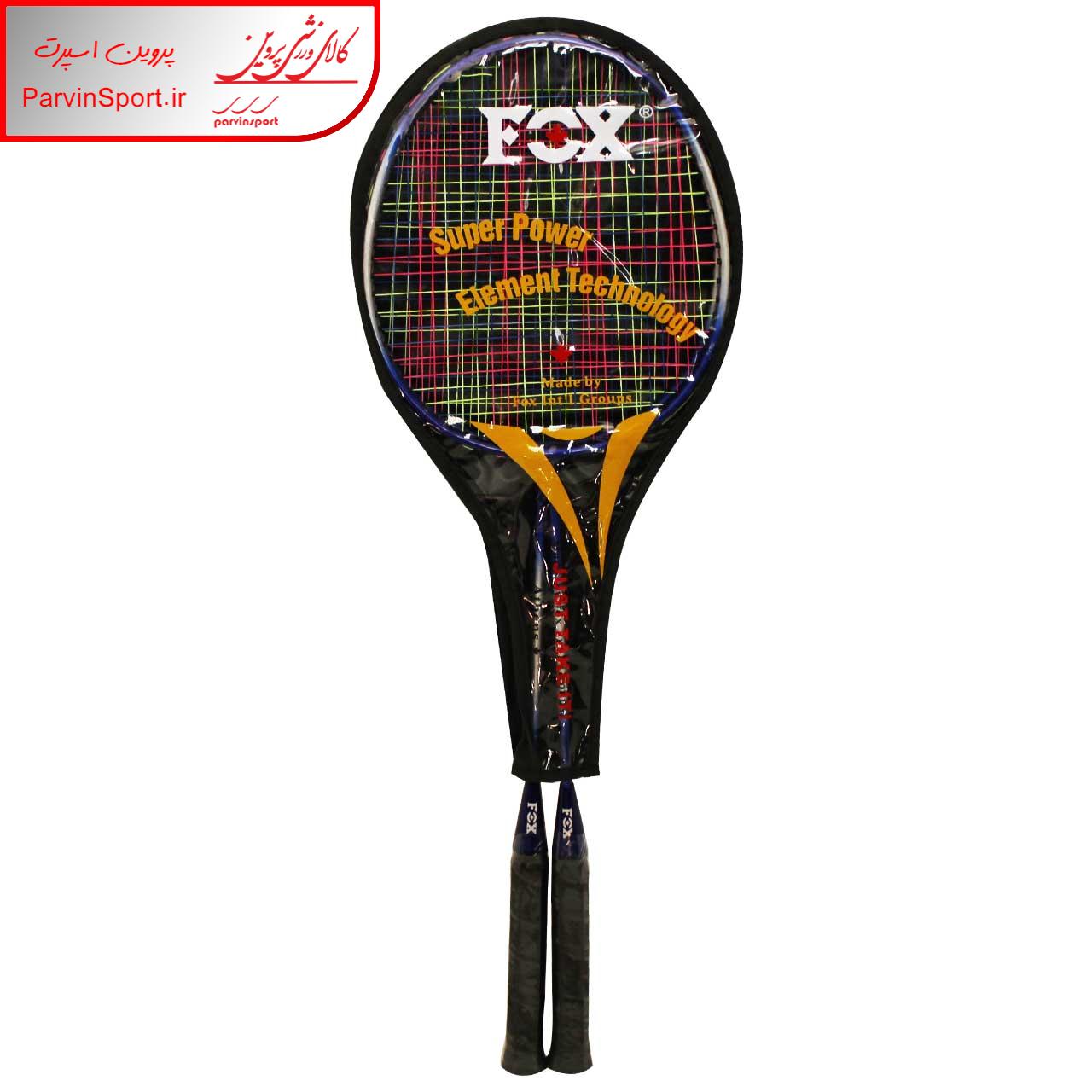 راکت بدمینتون فاکس مدل Super Power بسته 2 عددی