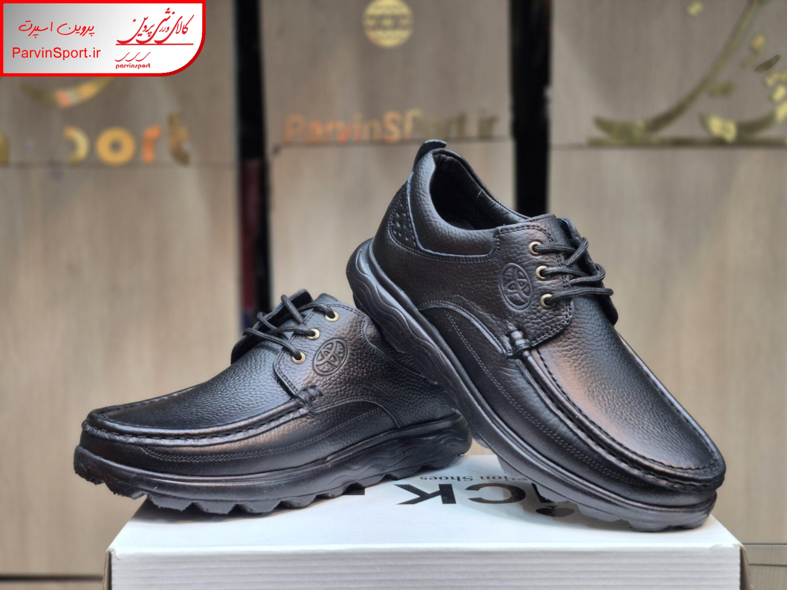 کفش طبی راحتی مردنه پیک مدل تویوتا رنگ مشکی بندی و بی بند