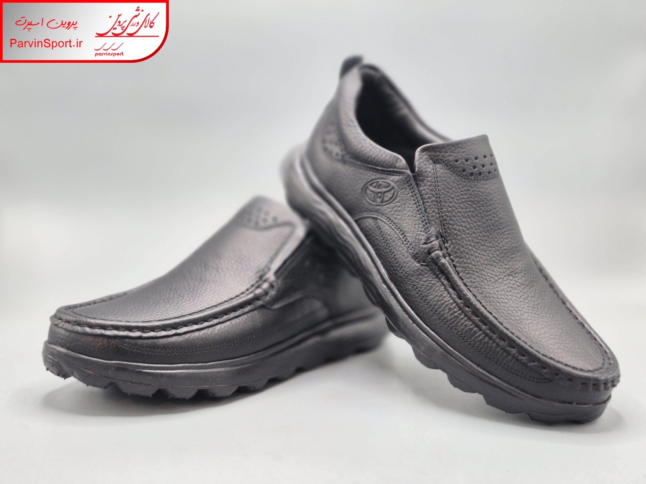 کفش طبی راحتی مردنه پیک مدل تویوتا رنگ مشکی بندی و بی بند - Image 6