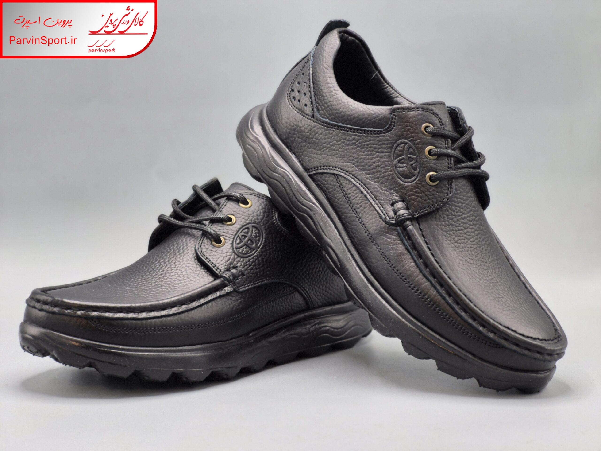 کفش طبی راحتی مردنه پیک مدل تویوتا رنگ مشکی بندی و بی بند - Image 2