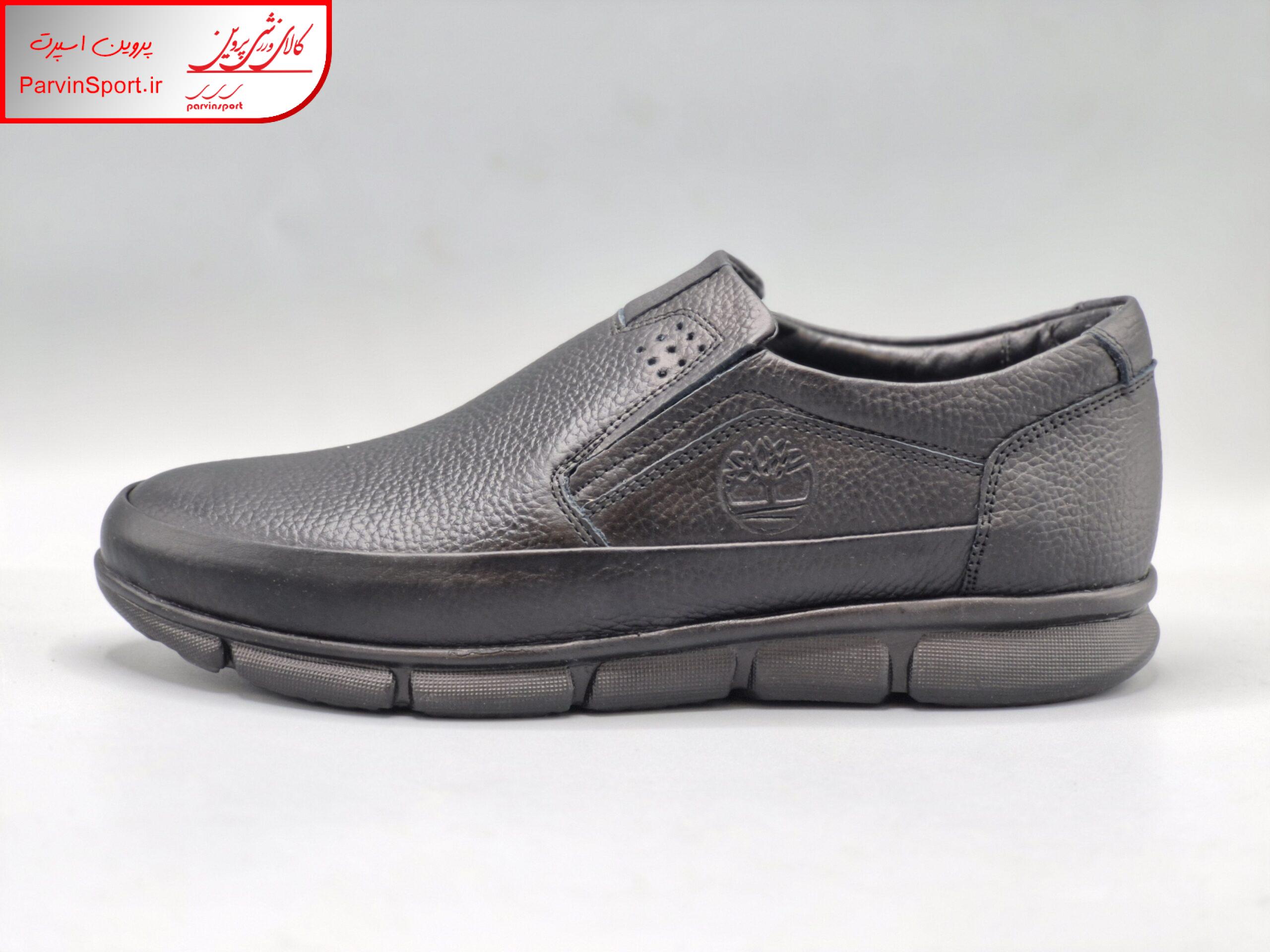 کفش طبی راحتی چرم طبیعی مردانه پیک مدل بارسا رنگ مشکی و قهوه ای - Image 4