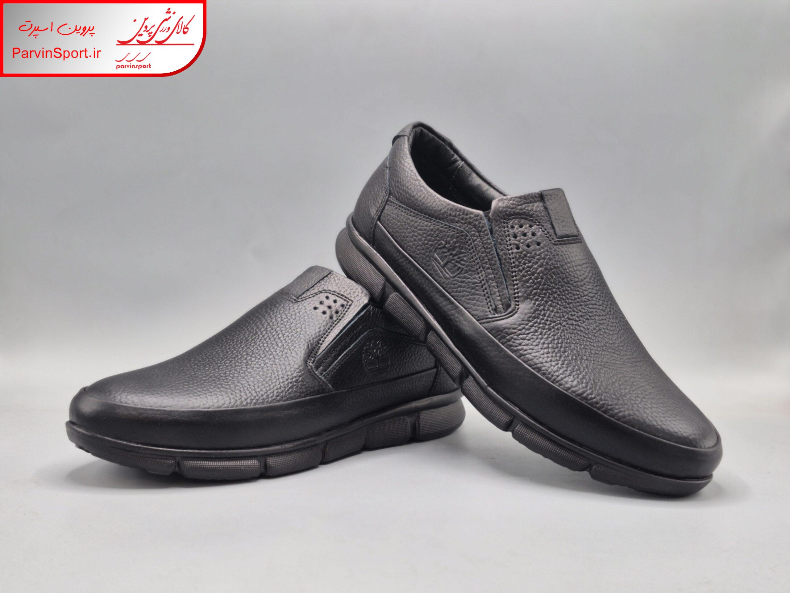 کفش طبی راحتی چرم طبیعی مردانه پیک مدل بارسا رنگ مشکی و قهوه ای - Image 5