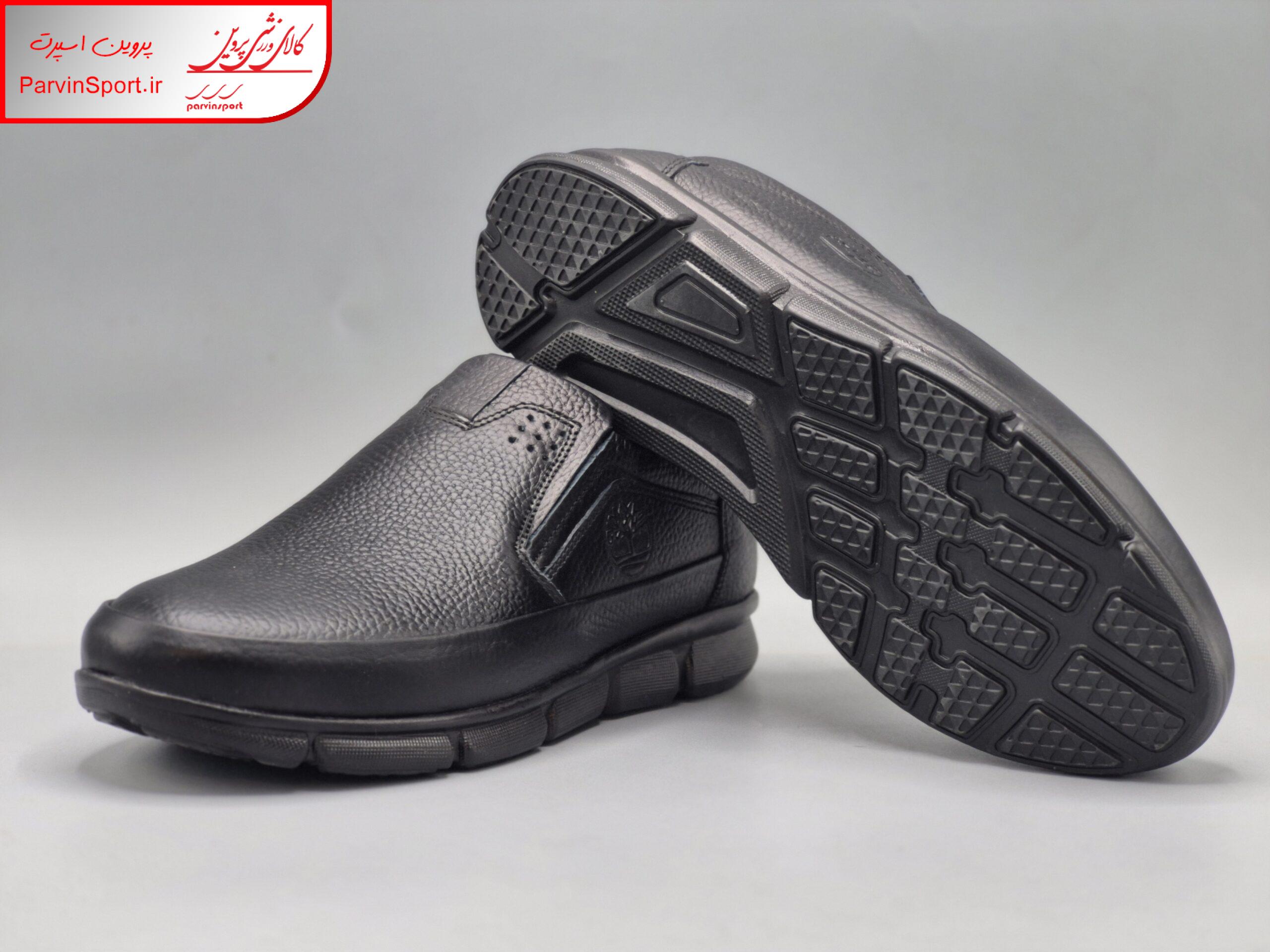 کفش طبی راحتی چرم طبیعی مردانه پیک مدل بارسا رنگ مشکی و قهوه ای - Image 6