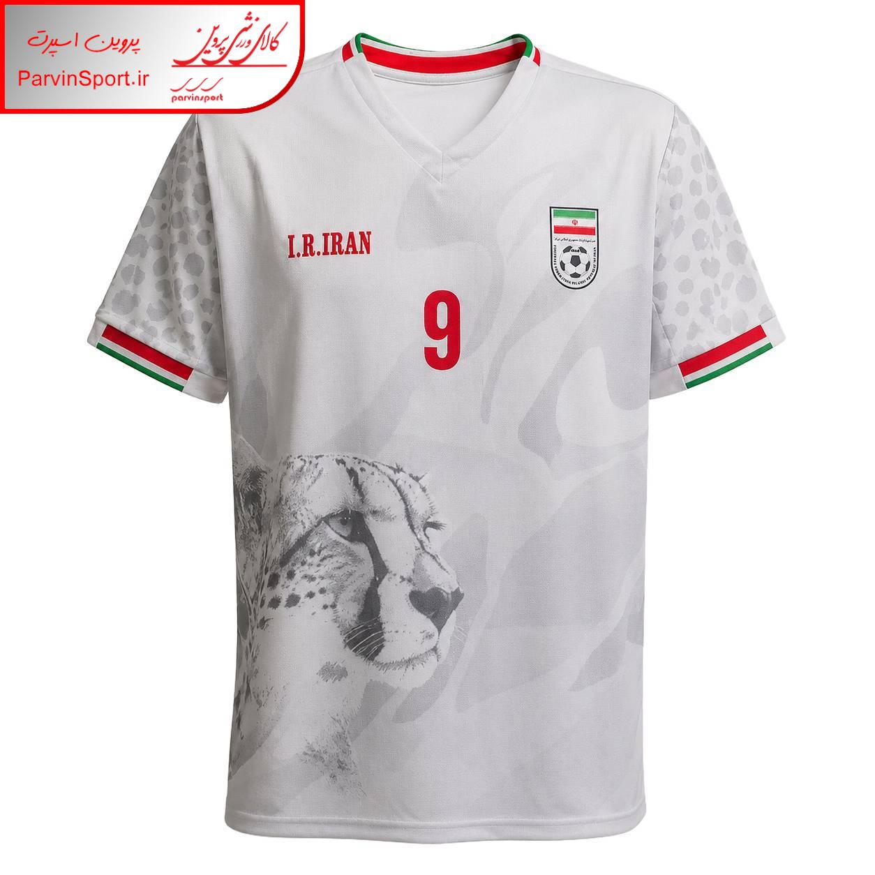 ست تیشرت و شلوارک ورزشی پسرانه مدل تیم ملی ایران طرح جام جهانی طارمی 2026
